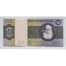 BRASIL 10 CRUZEIROS BILLETE SIN CIRCULAR, UNC